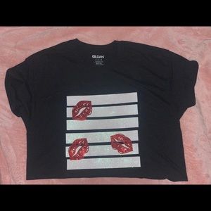 Lips Tshirt Handmade